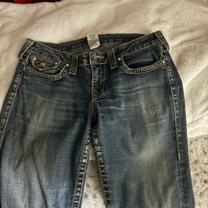 True Religion Jeans with gold stitching very cute and chic! Very cute also true.